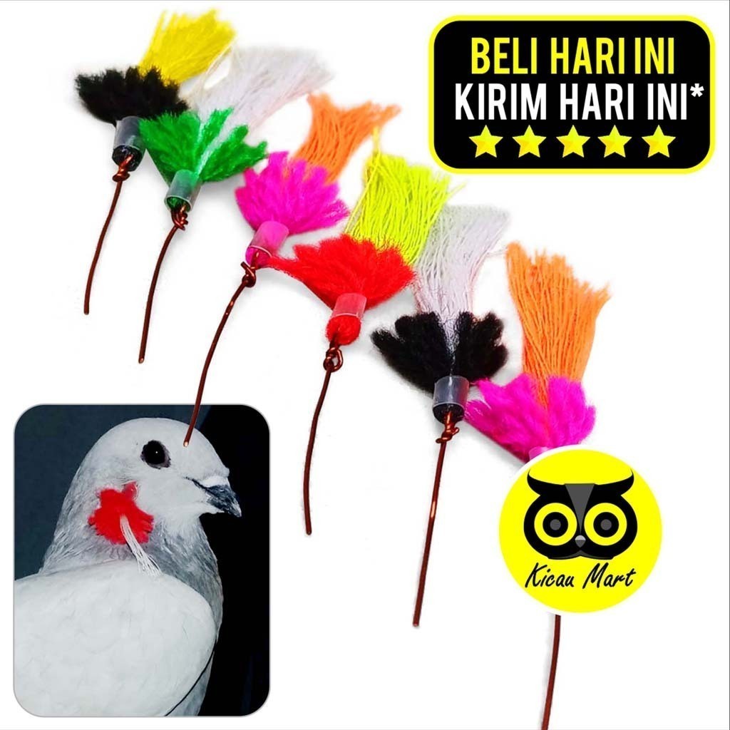 KICAU MART Anting Burung Merpati Anting Bulu Giwang Hias Hiasan Telinga Anting Tindik Burung Merpati
