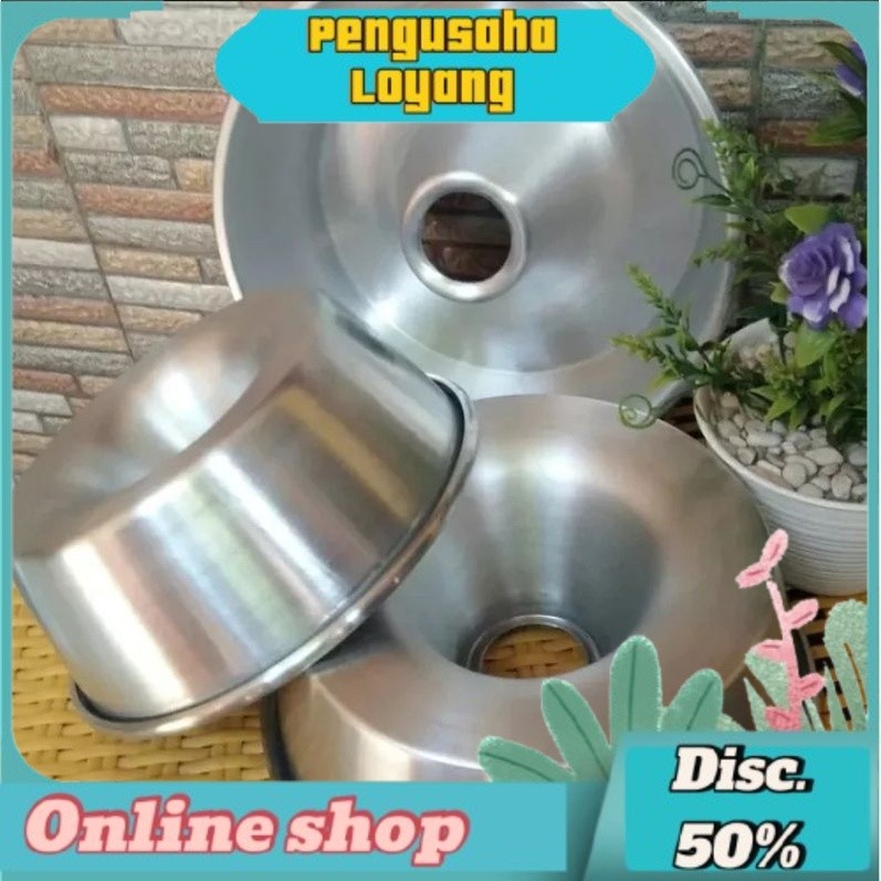 Azk- Loyang Tulban Ukuran 20 cm Anti Lengket / Loyang Pulde 20 cm / Loyang Press /Loyang Kue Bolu / 