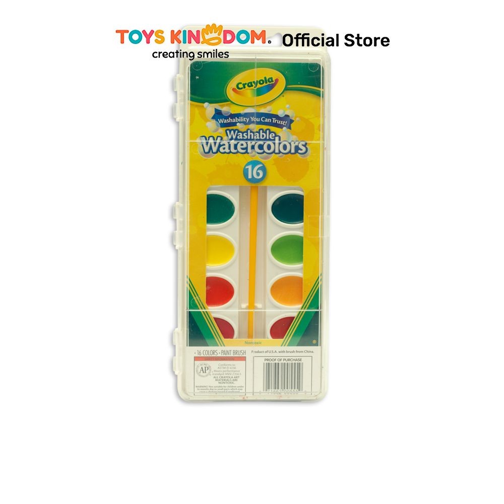 

Toys Kingdom Crayola Set 16 Pcs Water Color Washable Cat Air Alat Tulis Warna Warni Alat Mewarnai Perlengkapan Sekolah Anak