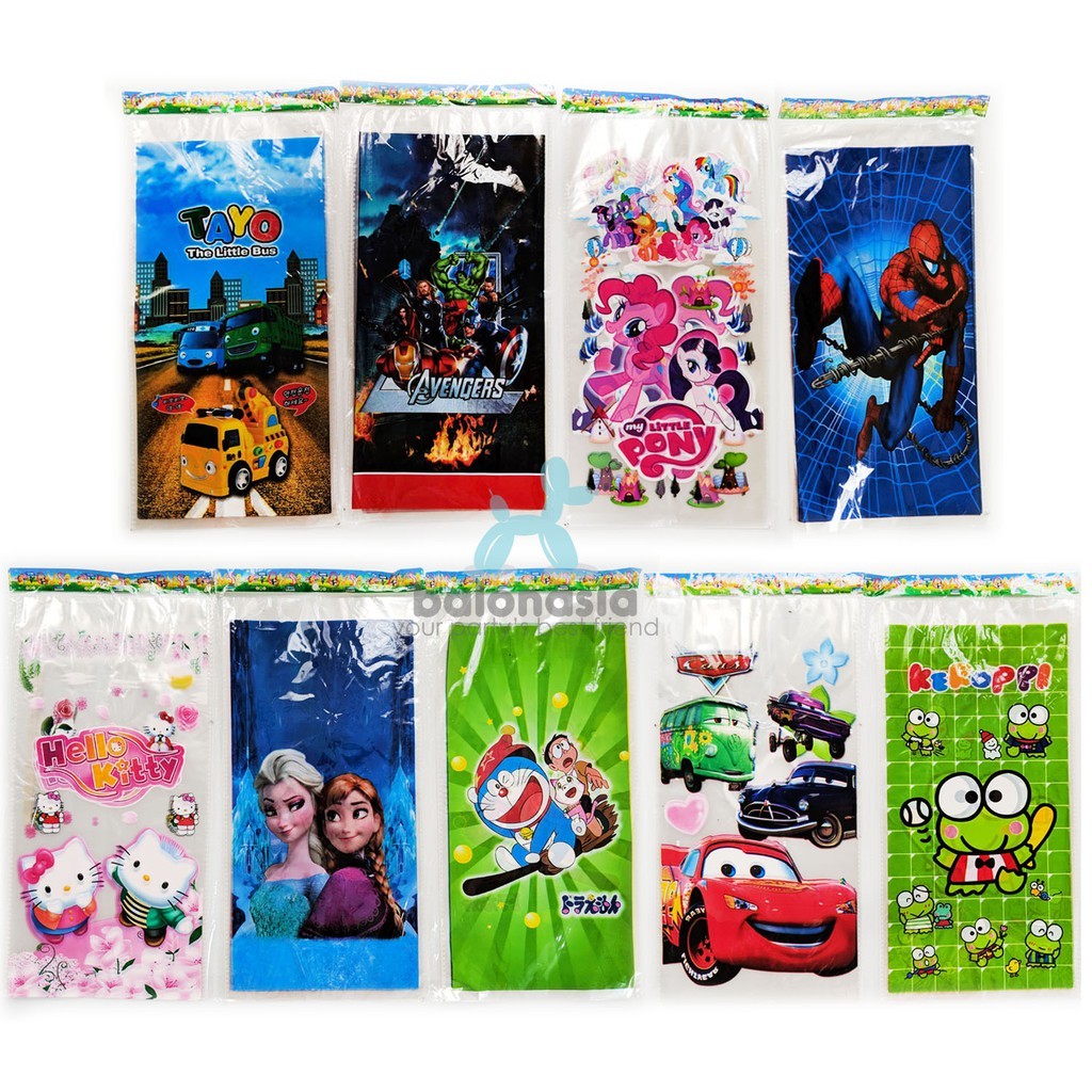 

Plastik Ulangtahun / Plastik Snack / Plastik Bingkisan Ulangtahun Karakter Anak Anak