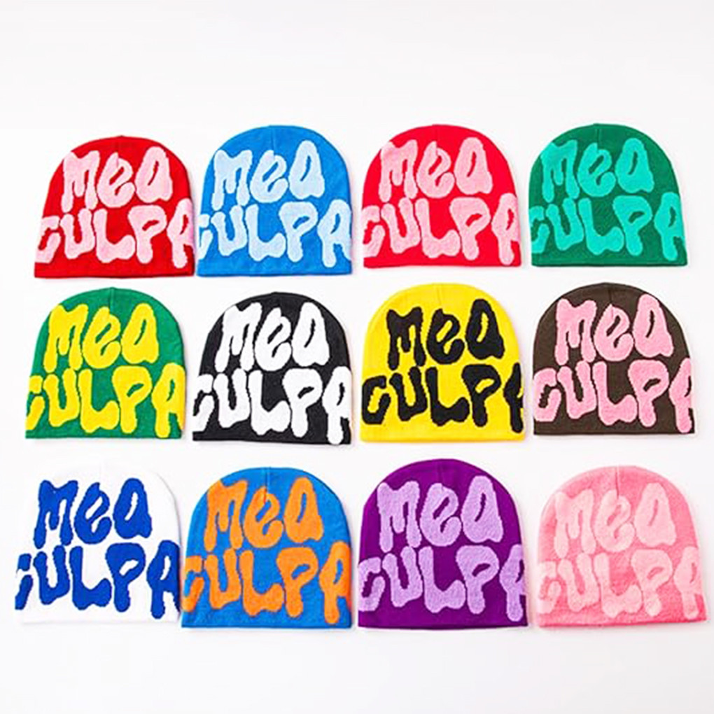 Unisex Y2k Beanie Hat MEA Graphic Winter Hat Warm Knitted CapHip Hop Caps for Men Cute Hat Y2k Origi