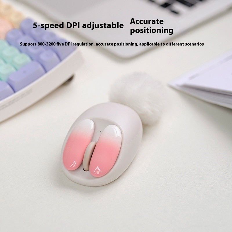 

Lofree Lofil Small Lobe Wireless Bluetooth Mouse Girl Cute Laptop Tablet Office Games Universal 5 Speed Dpi Dual Connection