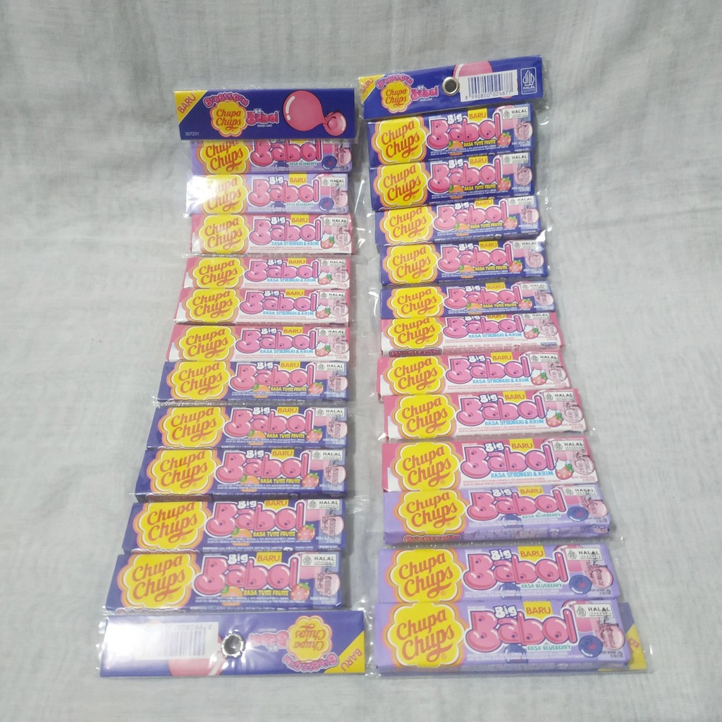 

MURAH - Chupa Chups Permen Karet Big Babol Stik Series Isi 12 Stick