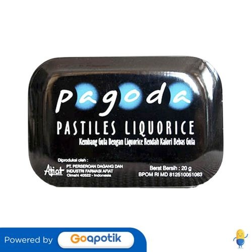 

Pagoda Pastilles Rasa Liquorice 20 Gram Kaleng