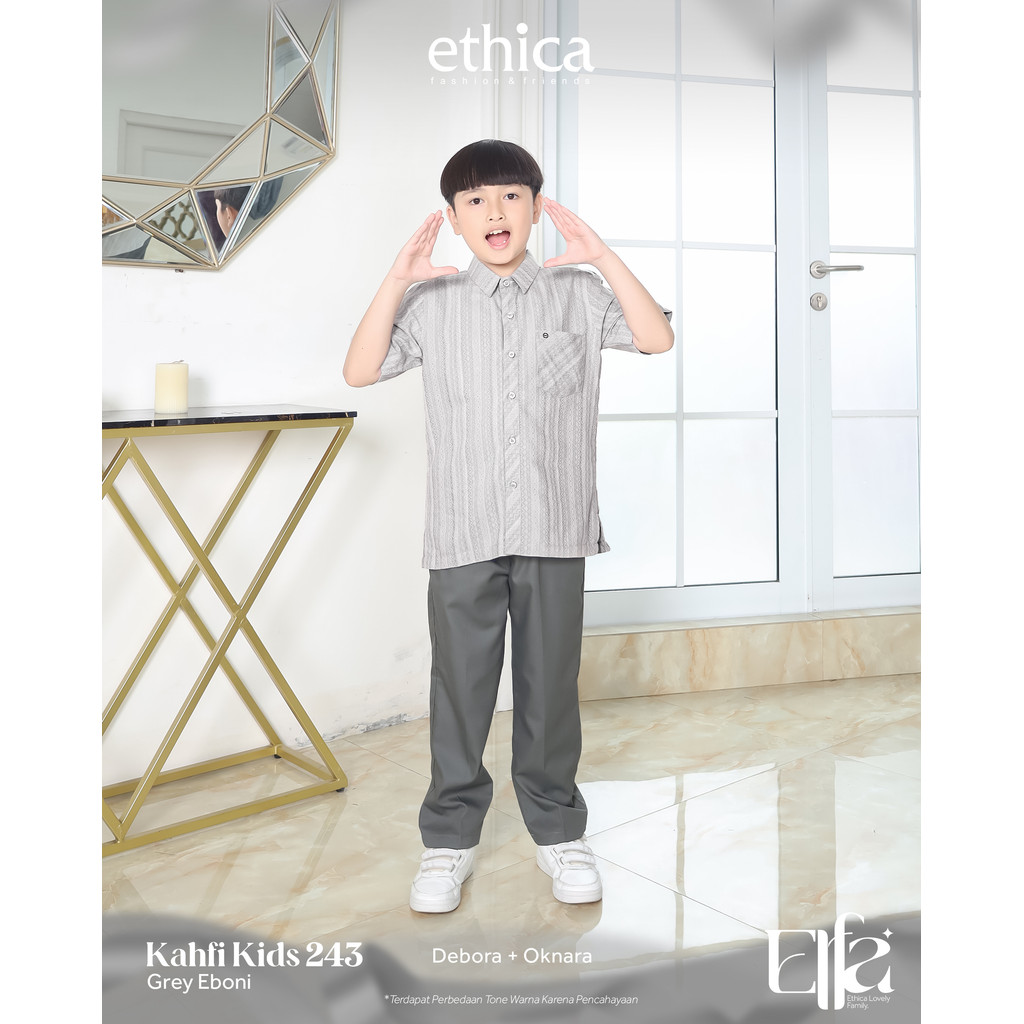 @NE% Ethica Baju Koko Anak Laki Laki / Sarimbit Ethica Terbaru 2025 / Sarimbit Elfa Baju Koko Kemeja