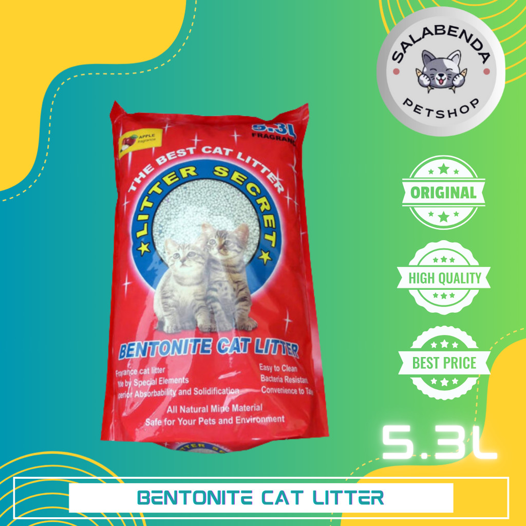 Pasir Bentonite Cat Litter Secret 5.3 Liter