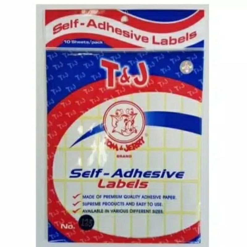 

Tom and jerry label 125 T&j labels no. 125 self-adhesive 1Pack saja