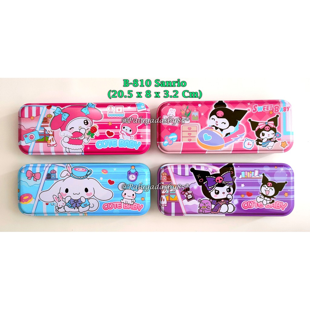 

(1 Biji) Kotak Pensil Kaleng Sanrio 20.5 x 8 x 3.2 Cm / Tempat Pensil Kaleng GXIMP B-810 Sanrio