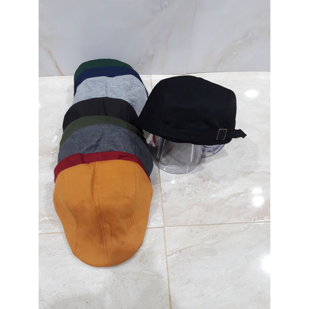 TOPI KODOK / TOPI SUTRADARA / TOPI PELUKIS SENIMAN / TOPI PATINO / TOPI NEWSBOY / TOPI COPET / PET F