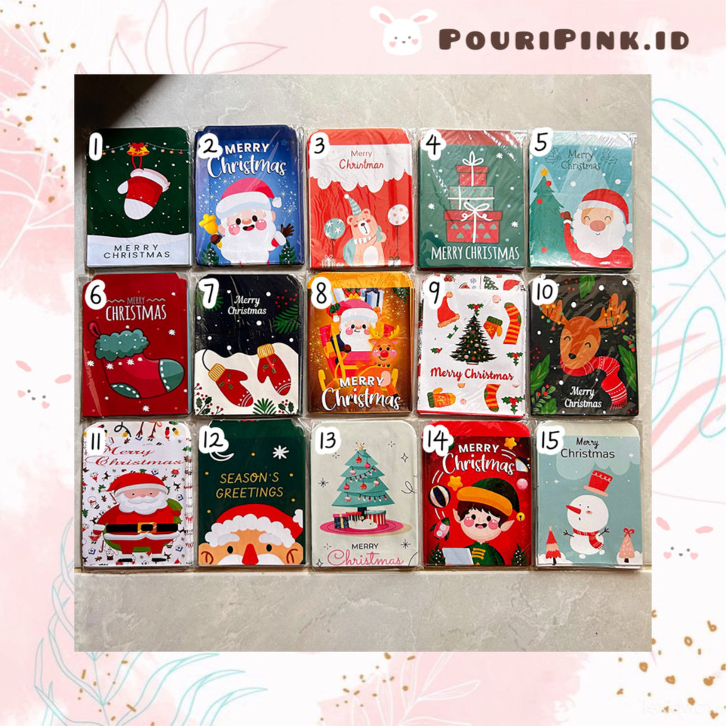 

Amplop Natal 2024 isi 10 pcs Ukuran S Karakter Aesthetic Merry Christmas dan Happy New Year Thr Anak Xmas Hny Lucu Banjar Martapura Mtp PouriPink.id