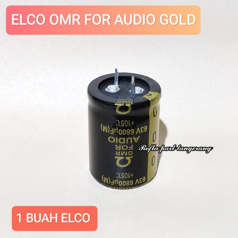 1 BUAH ELCO 63V 6800UF OMR AUDIO ASLI