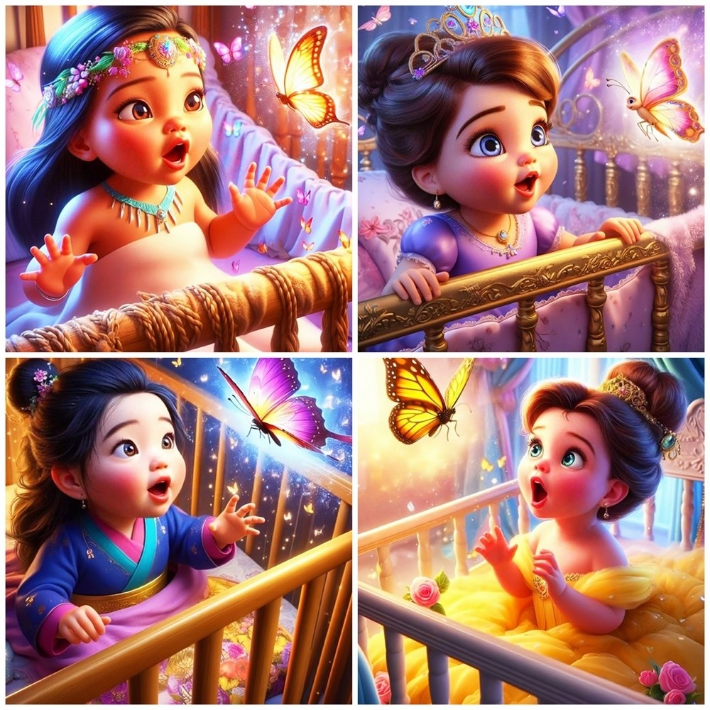 

Disney Princess Painting By Numbers Mulan Acrylic Paint On Canvas Cartoon Drawing By Numbers Pocahontas Home Living Room Craft