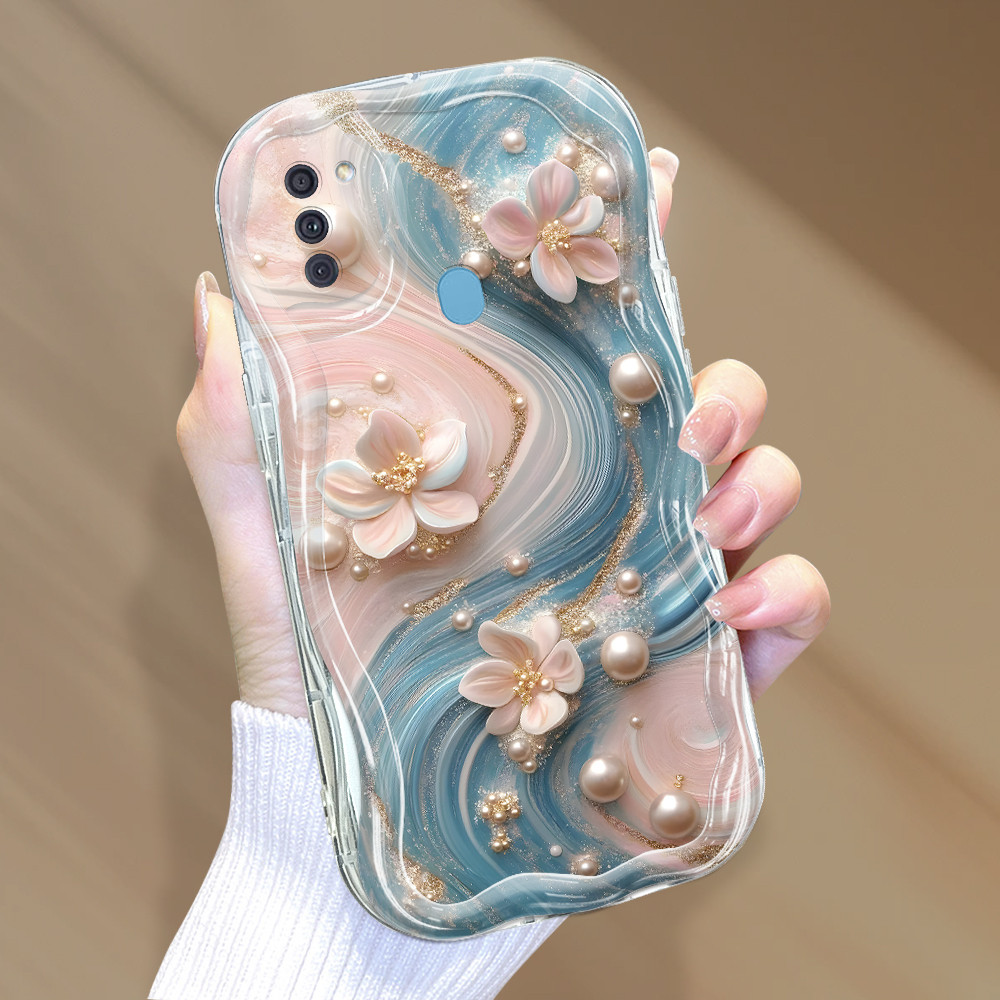 Casing Hp Untuk Compitable With Samsung A11 M11 Desain Baru Phone Case Kesing Cassing Flower 6618 Cr