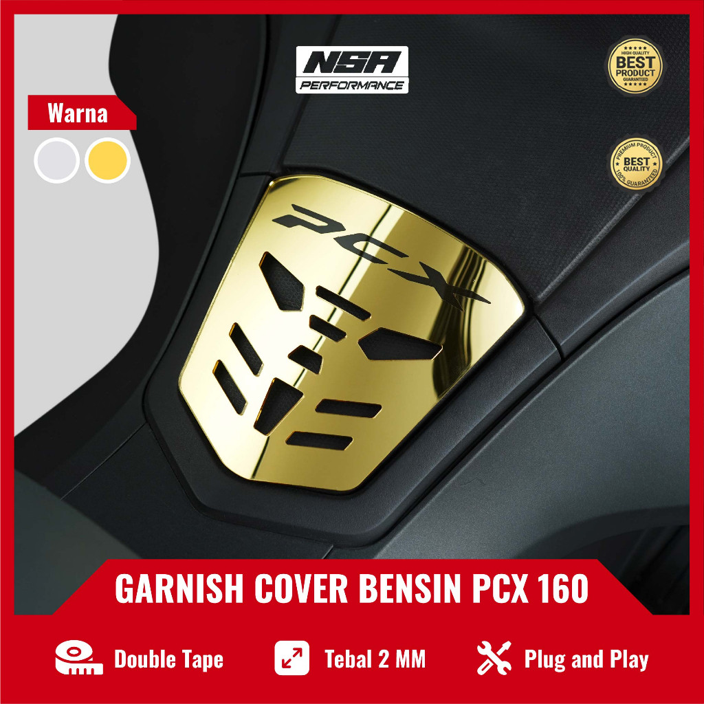NSA GARNISH TUTUP BENSIN PCX COVER TUTUP BENSIN TANKPAD FUEL PCX 160 GARNISH TUTUP BENSIN PCX 160