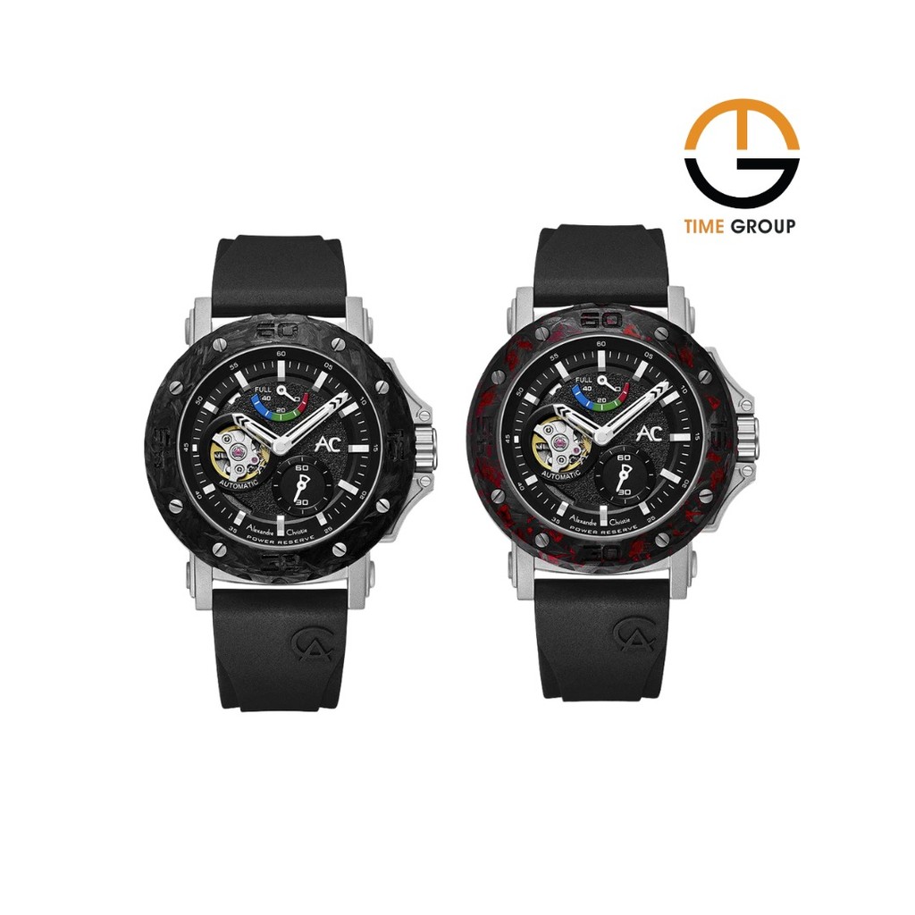 JAM TANGAN PRIA ALEXANDRE CHRISTIE AC9205 AC 9205 MPR AUTOMATIC RUBBER STRAP ORIGINAL