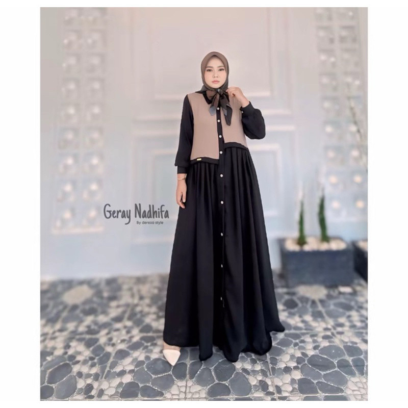 NADIVA DRESS MAXY CRINGKEL AIRFLOW GAMIS KOREAN STYLE GAMIS VEST