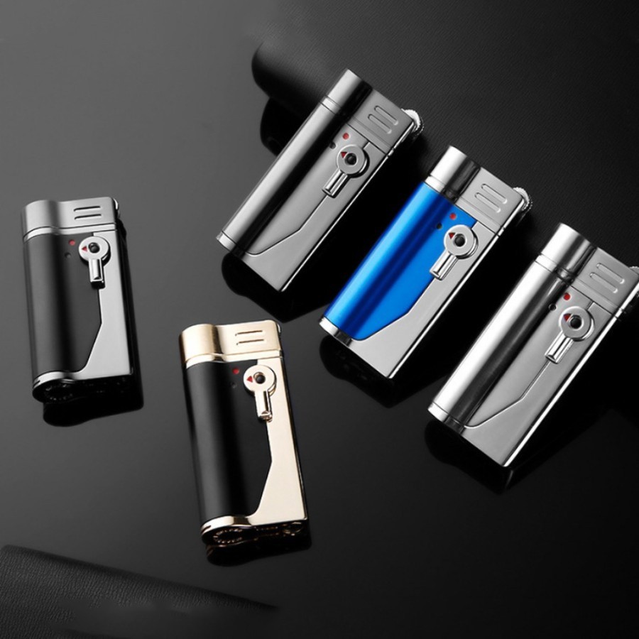 Korek Api Bara las biru  Jobon Set Pipa Plus Batu Korek ZB A01 Free Warna Random