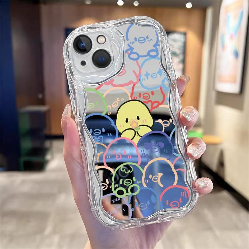 Case Hp Iphone 11 11 Pro 11 Pro Max Bebek Warna Warni Lucu Bening Pelindung Lensa Softcase Casing Hp