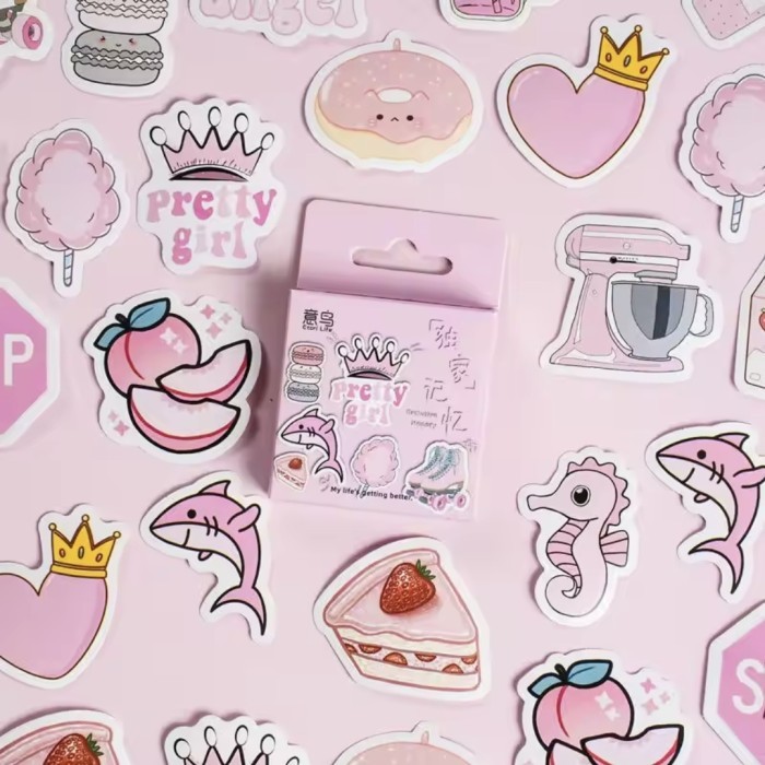 

Sticker Deco Sticker Journal Scrapbook Stiker Diary Pretty Girl Memory