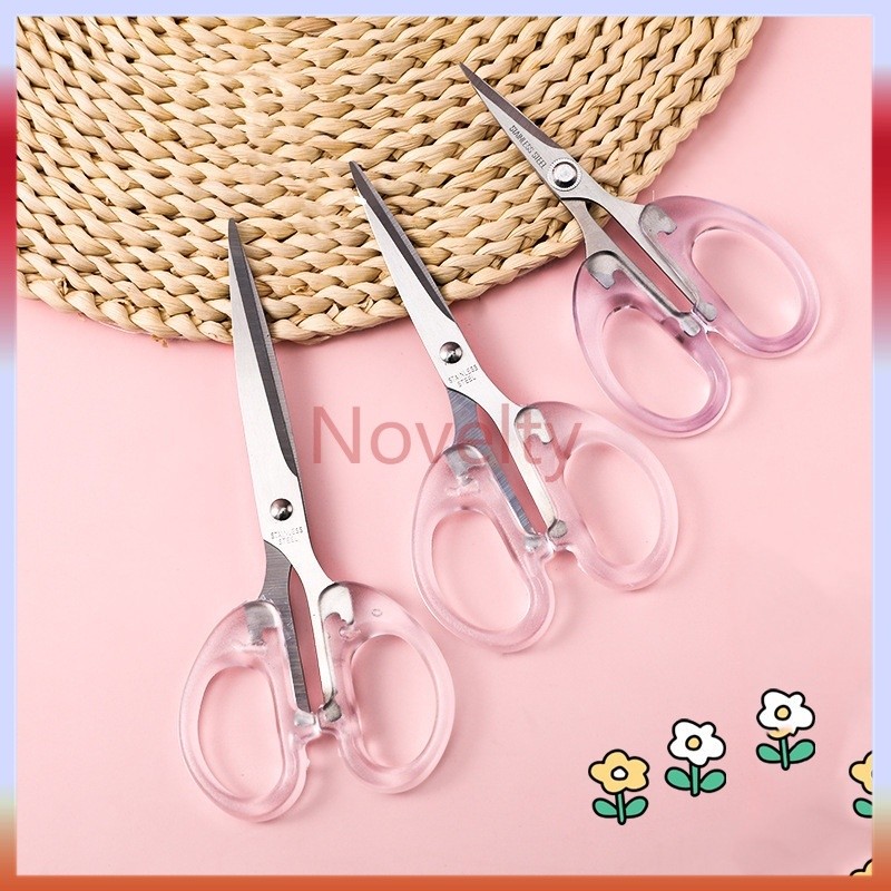 

Novelty gunting kertas transparan//Gunting Kertas Aesthetic Transparan Scissors Scrapbook Use