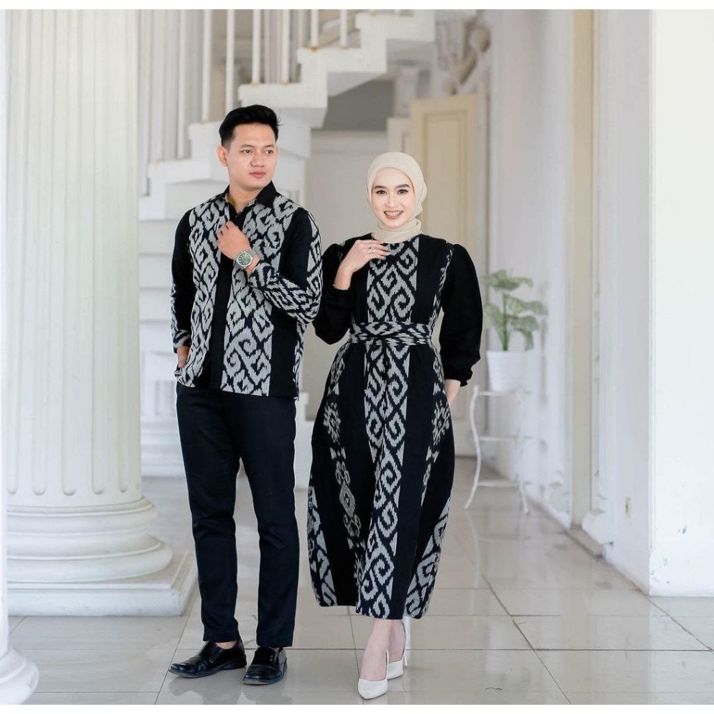 Benang Raja Batik Couple Pria Wanita Tenun Blangket 0024