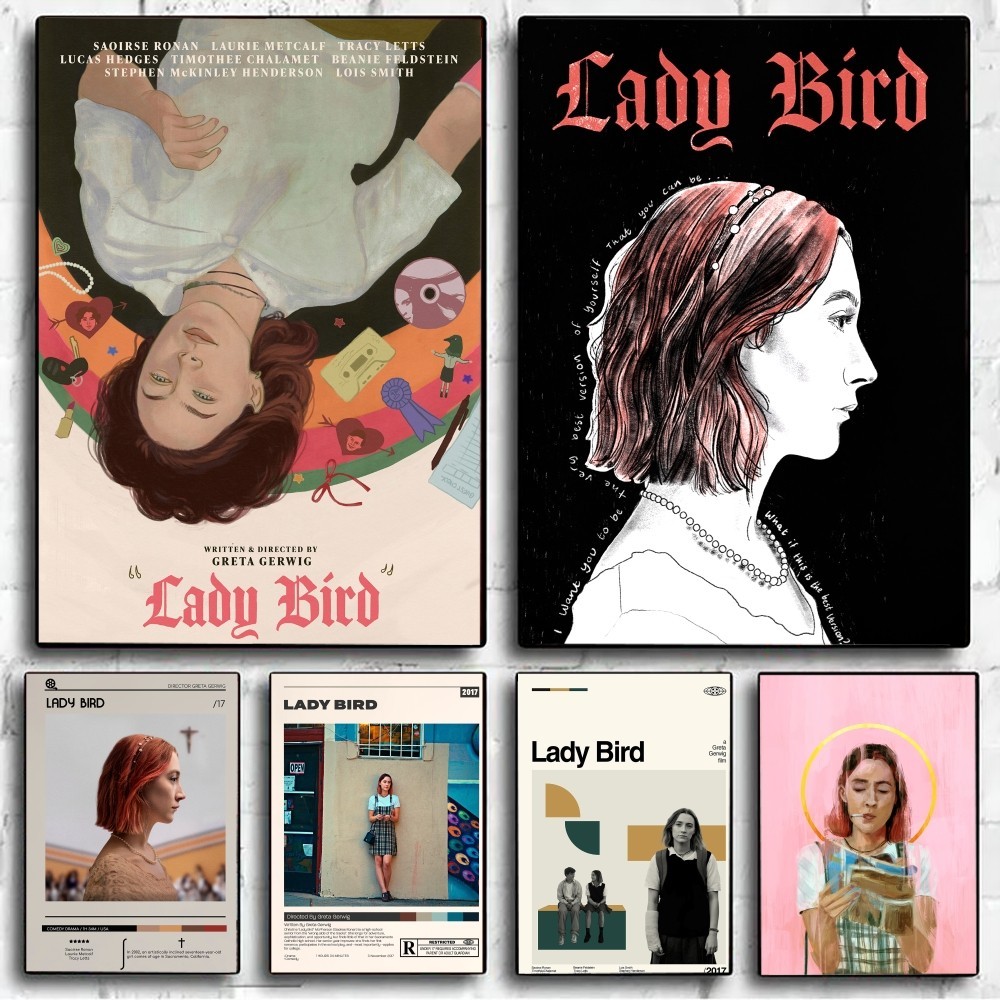 Lady Bird Poster No Framed Poster Kraft Club Bar Paper Vintage Poster Wall Art Painting Bedroom Stud