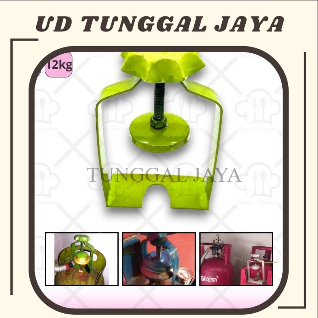 TJ Promo Pengunci Regulator Tabung Gas 3kg 12kg Penjepit Regulator Gas Elpiji Pengaman Regulator Gas
