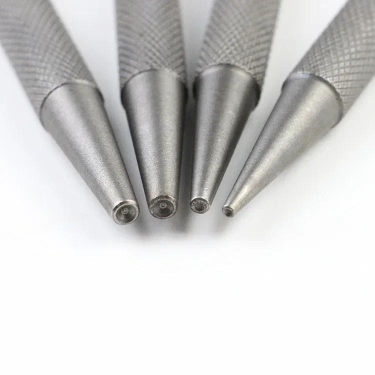 

4pcs Center Punch Set Alloy Steel Automatic Center Punch For Metal Wood Drilling Tool Automatic Center 0.8mm/1.6mm/2.4mm/3.2mm