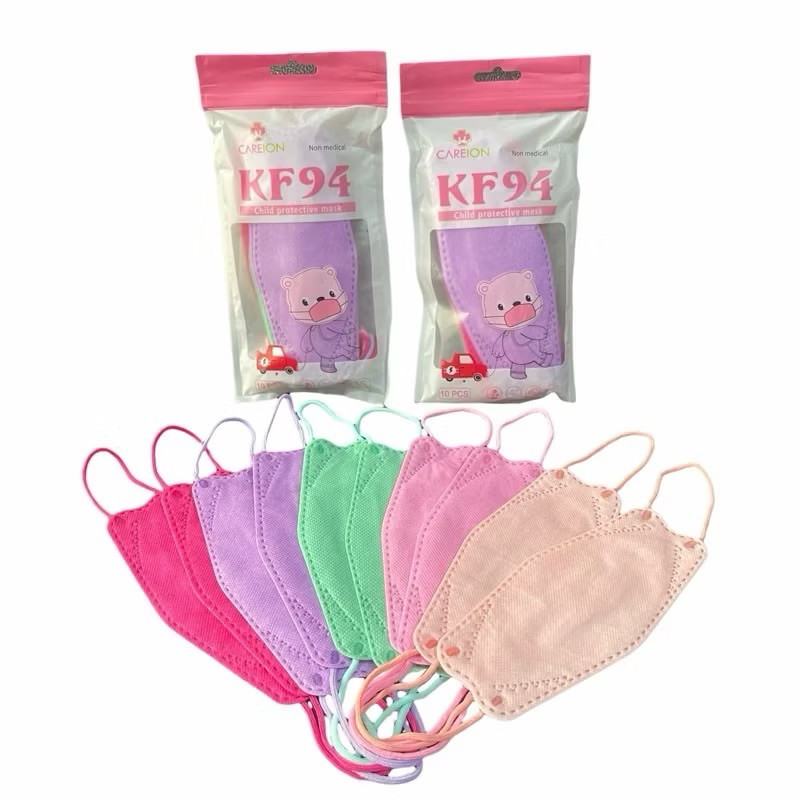 [FS] Masker Kf94 Anak Polos Warna Warni Isi 10pc