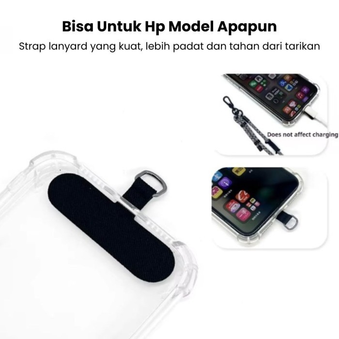 

TALI GANTUNGAN LANYARD HP / ID CARD MODEL SELEMPANG BAHAN KUAT DAN BERKUALITAS 150CM ADJUSTABLE - STRAP LANYARD