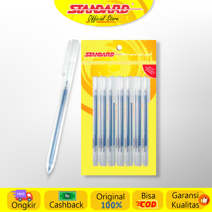 

[Best Seller] STANDARD PEN LEXION LX-605 BLACK (GEL) ISI 12 PCS