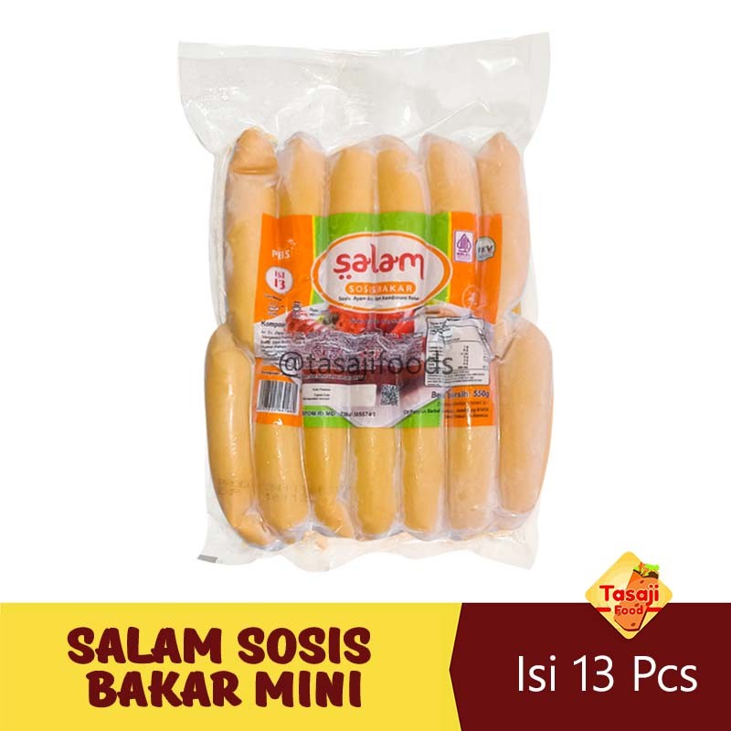 

Salam Sosis Bakar Mini Kombinasi 500 Gram Isi 13 pcs