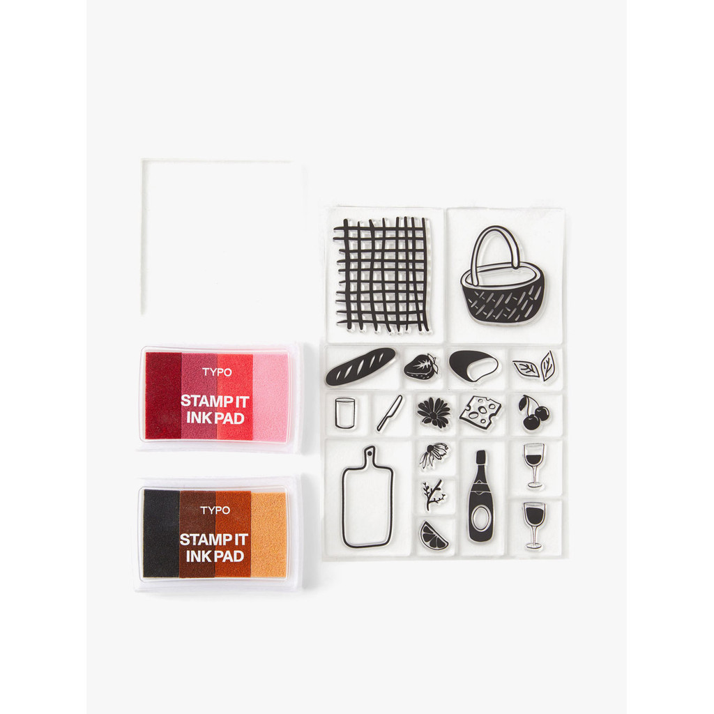 

Typo - Buku & Alat Tulis - Cling Stamp & Ink Kit