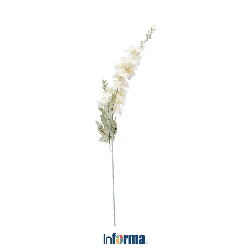 Informa 73 cm Tanaman Artifisial Delphnium - Krem Tumbuhan Tanaman Buatan Dekorasi Plant Sintetis Pa
