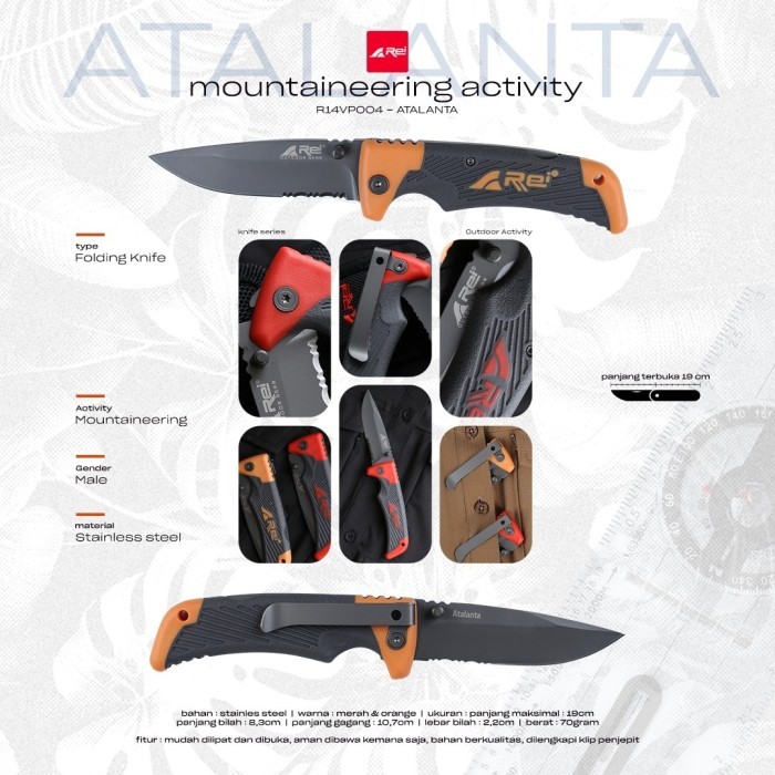Pisau Atlanta Knife Arei Outdoorgear