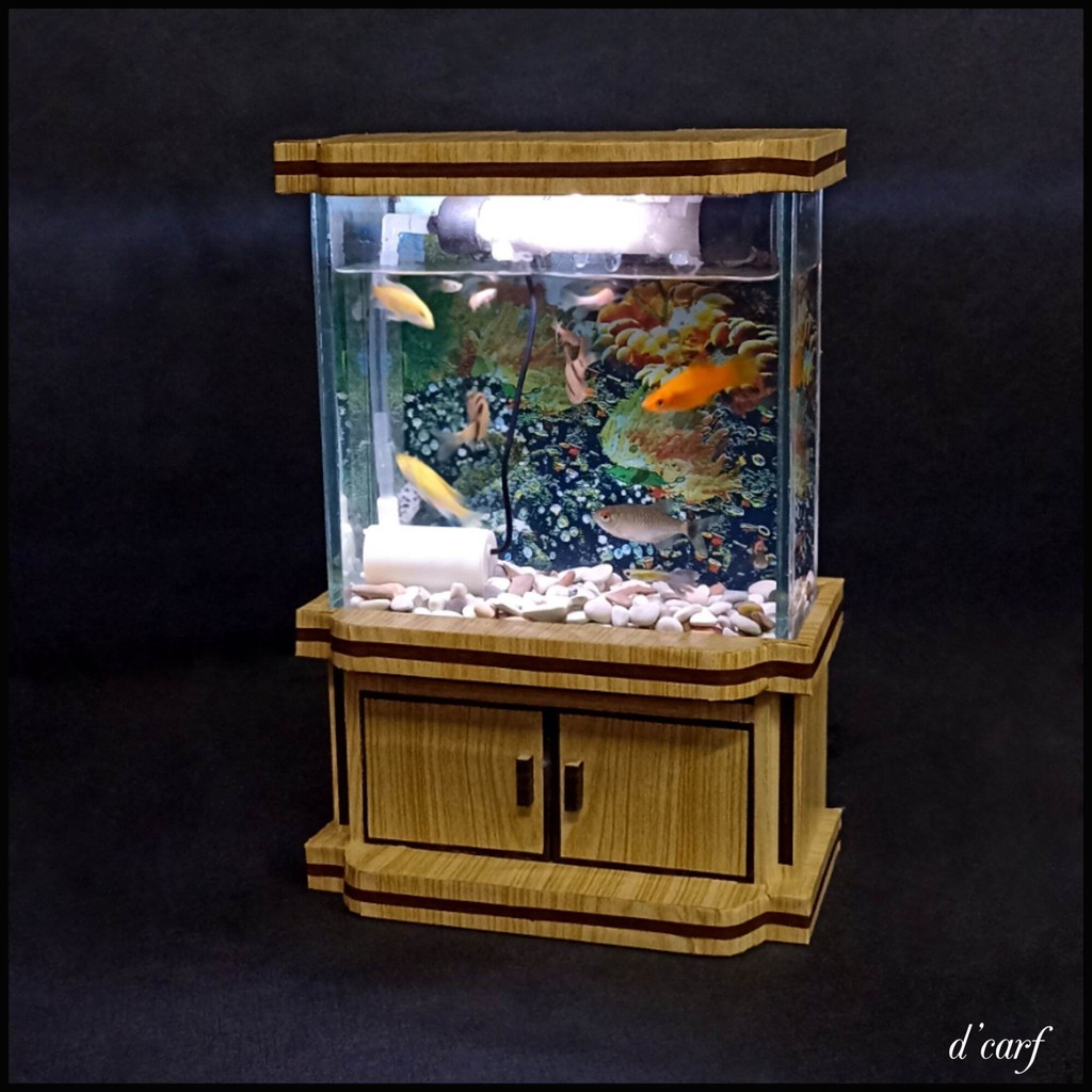 Aquarium Ikan Hias Deskware Fullset