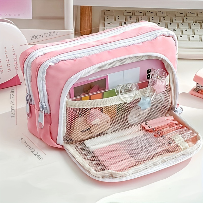 

Pencil Storage Case Large Capacity Pencil Case Aesthetic Pencil Pouch School Bag Gift Supplies Organizer Stationery PencilCase