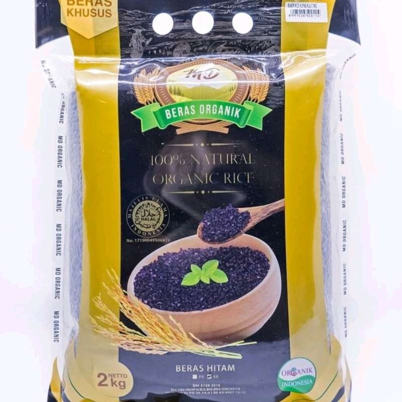 

MD Organic Black Rice Beras Hitam Kupas Kulit 2 kg