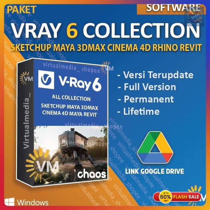 CHAOS VRAY 6 ALL SKETCHUP REVIT MAYA CINEMA 4D 3DS MAX RHINO V-RAY 3D C4D RHINOCEROS RENDER 5 Terbar