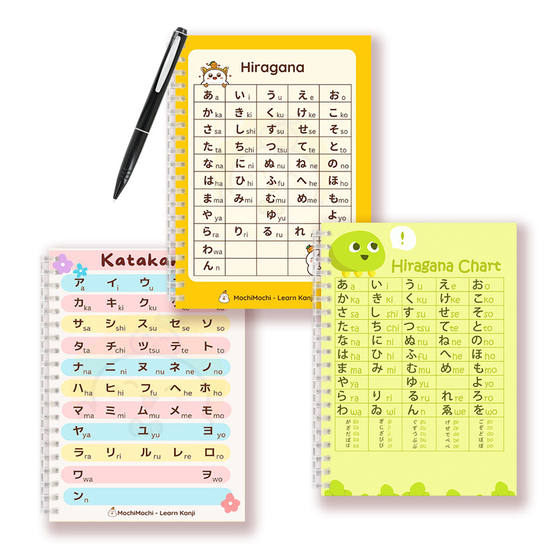 

A5 Spiral Notebook Note Book Anime Japanese Hiragana Katakana Chart Alphabet Character Letters Tabelle Funky Books Diary Planner