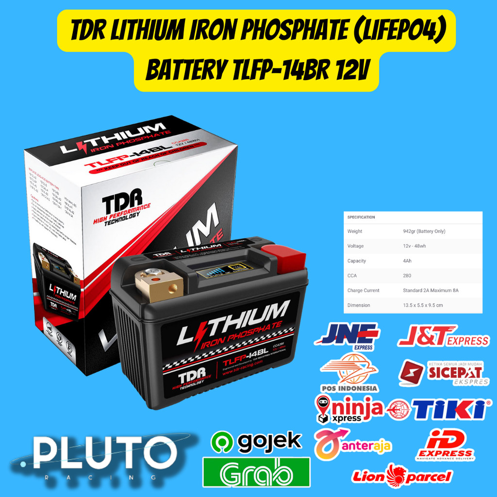 Aki Motor TDR Lithium Xmax X-Max TLFP-14BL Original