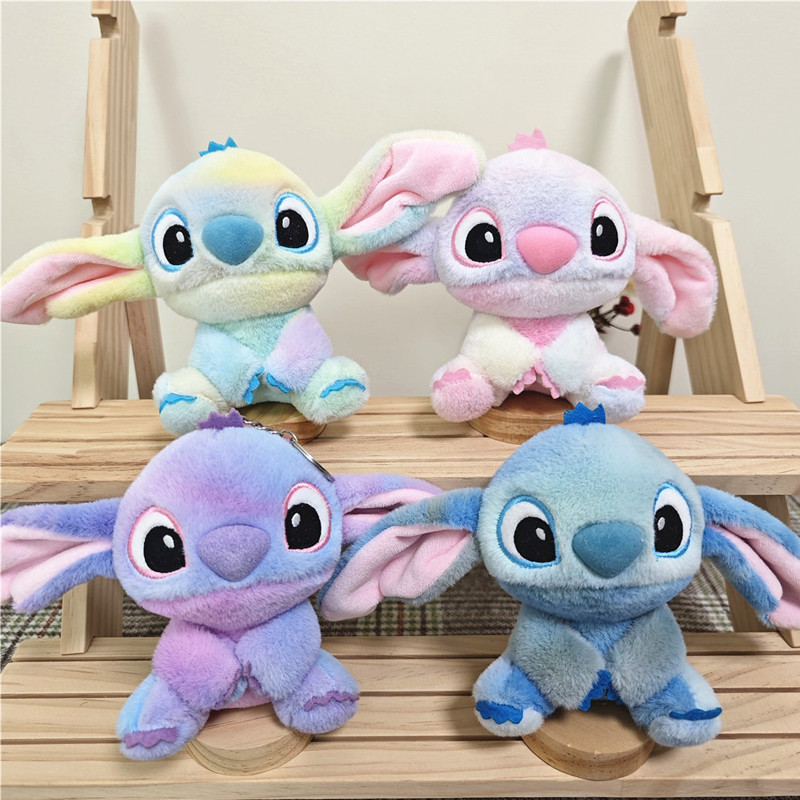 

13cm Disney Stitch Plush Toy Stich Bag Pendant Keychain Student Doll Accessory Ornament Gift for Girl