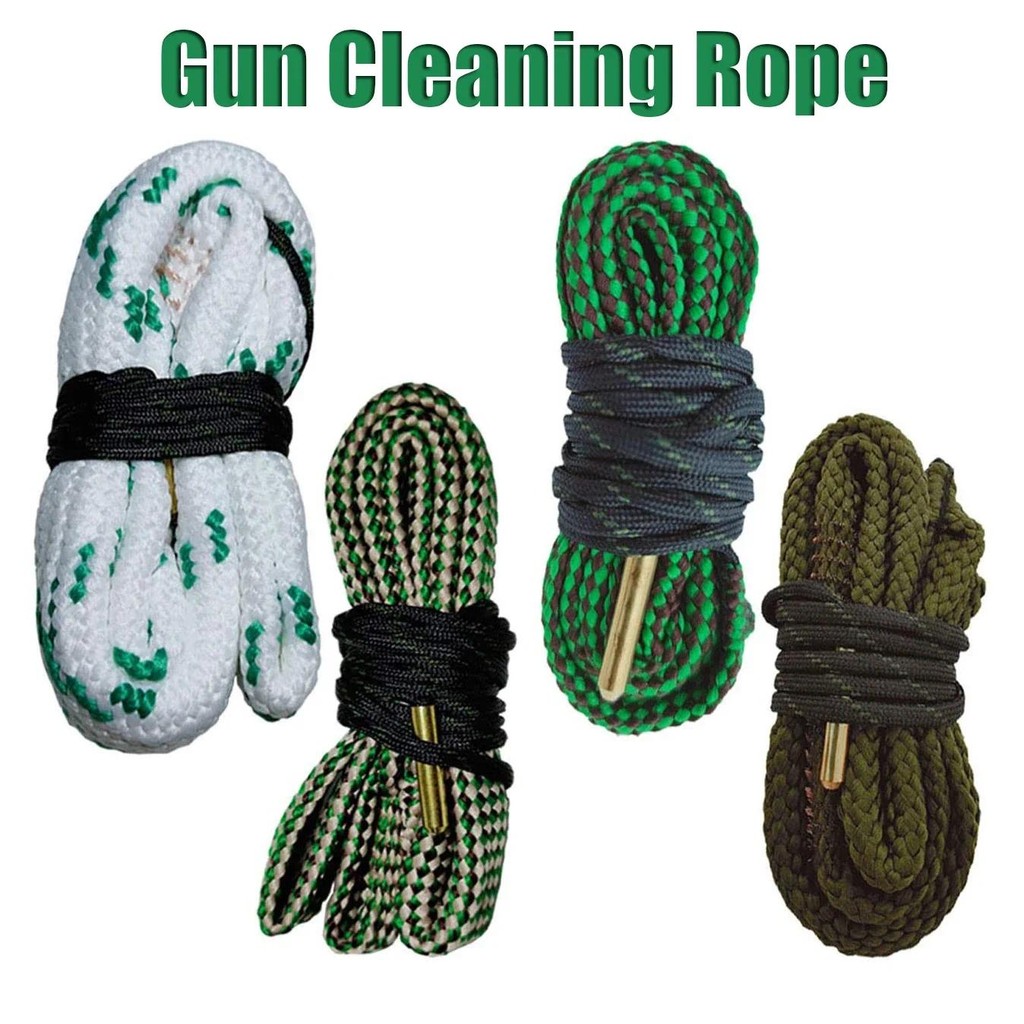 Hunting Gun Bore Cleaner Rope .22 Cal.223 Cal.38 Cal& 5.56mm 7.62mm 12GA Rifle Cleaning Brush Kit To