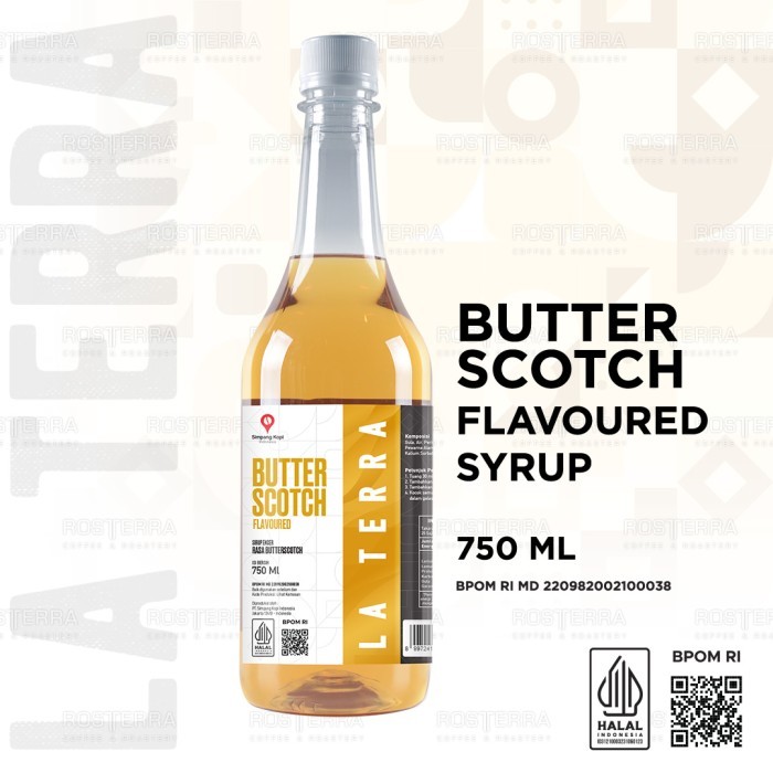 

Syrup Buter Scotch Flavor Sirup Minuman Rasa 750 ml La Terra
