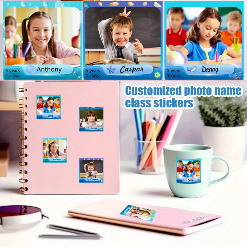 

Personalized Label Stickers - Custom Name Stickers for Water Bottles, Cups tags, and Children's school Stationery Waterproof ZP1