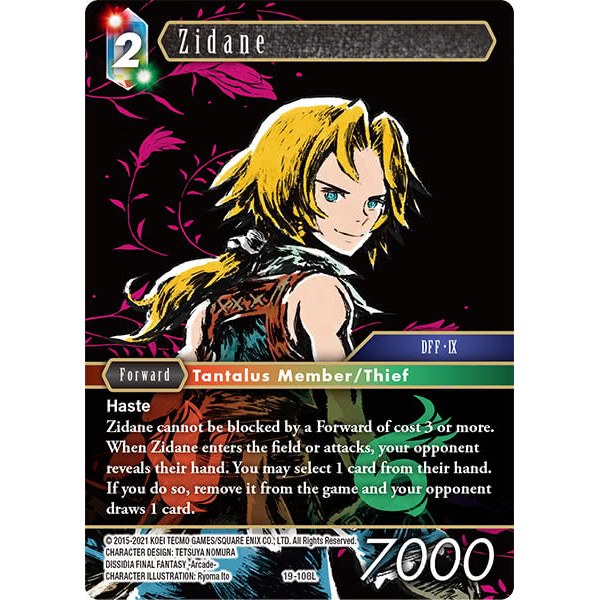 Final Fantasy TCG Zidane 19-108 L