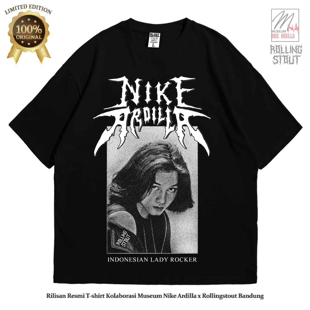 Oversized KAOS Rollingstout x Museum Nike Ardilla - T-shirt Nike Ardilla Lady Rocker