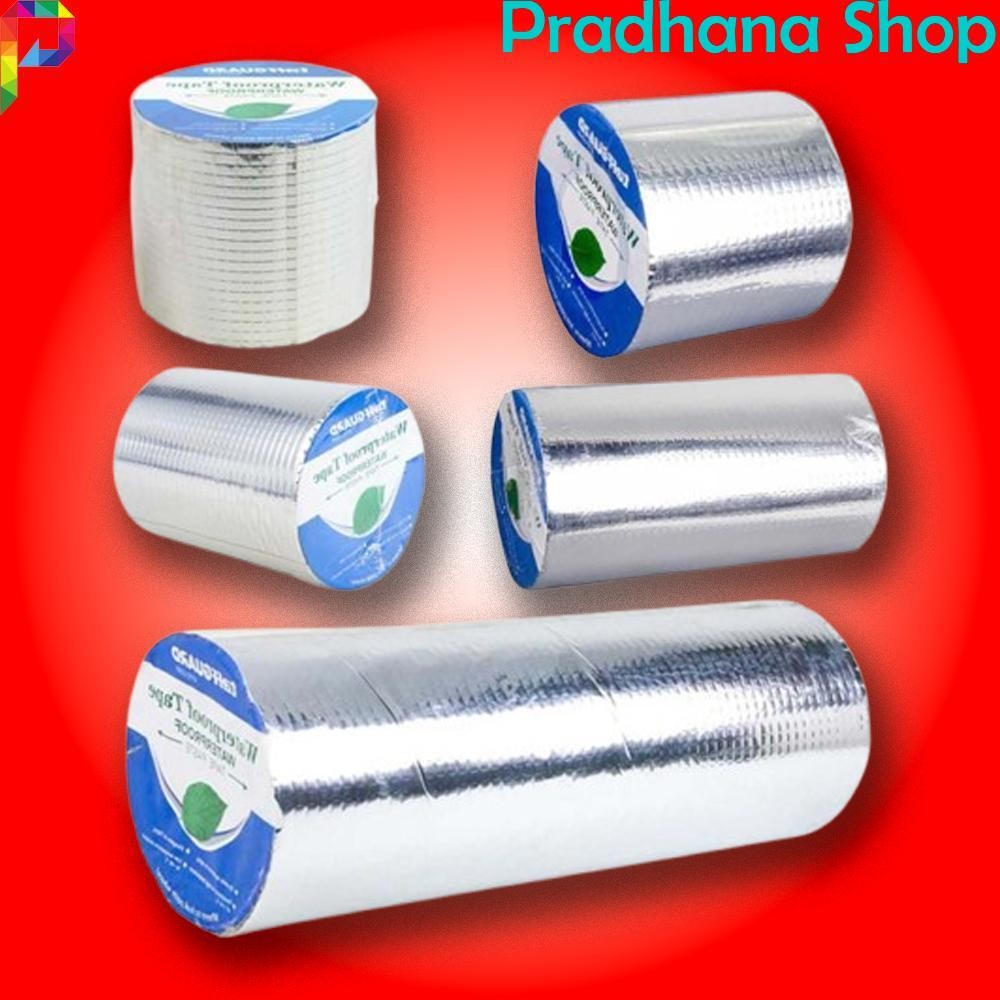 

Lakban Aluminium Foil Aspal Tambal Anti Bocor Butyl Waterproof 0.8mm