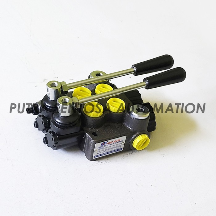 MONOBLOCK HAND VALVE 3/8" 35L 320BAR 2-BANK SPRING CHIA WANG DMB-03-C2-2N