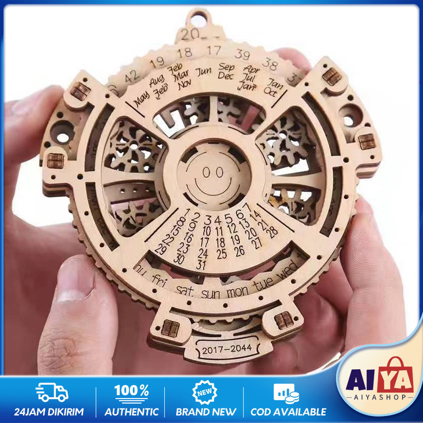 

Mainan Edukasi Sains Kalender Abadi Putar DIY Rakitan Puzzle Kayu Science Edukasi Anak Perpetual Calendar Kalender Roda Gigi Mekanis Mechanical Gears